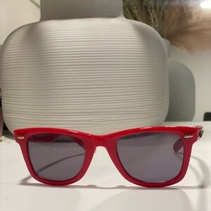 Krew sunglasses in red. Like new condition